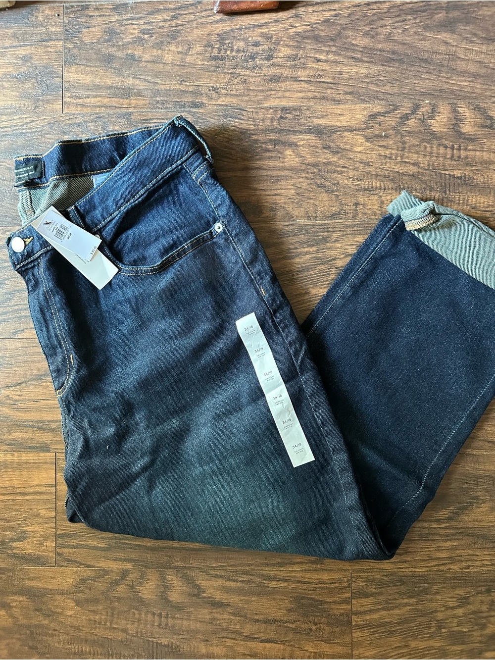Women’s Dark Blue Denim Jeans - mid rise girlfriend